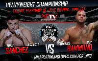 PLATINUM GLOVES MMA LIVE! Feb. 19th 2016 Starts at 8PM Sharp Logo