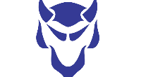 Iowa City High Little Hawks vs Davenport Central Blue Devils Logo