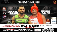 FREE INDIA PAKISTAN Champions Kabaddi League EVENT#2 August 20 Logo