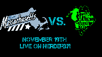 Team Maine Vs. Team Massachusetts fundraiser broadcast Logo