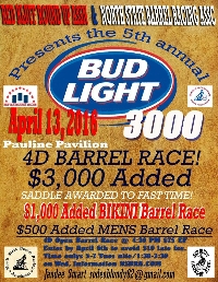 BudLight 3000 Barrel Race / Bikini & Men's Barrel Race Logo
