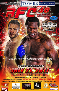 RFC 40 MMA LIVE! JULY 21, 2017 Starts at 8PM Sharp Logo