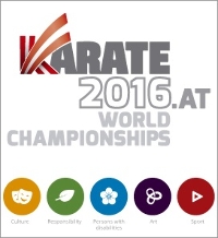 Replay-Karate World Championships Saturday Morning Event-29/10/2016 Logo