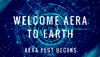 Welcome Aera to Earth - Opening Fest 2018 Logo