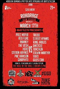 IBATTLE PRESENTS ROADRAGE SXSW - DAY 1 SATURDAY MARCH 17, 2018 Logo